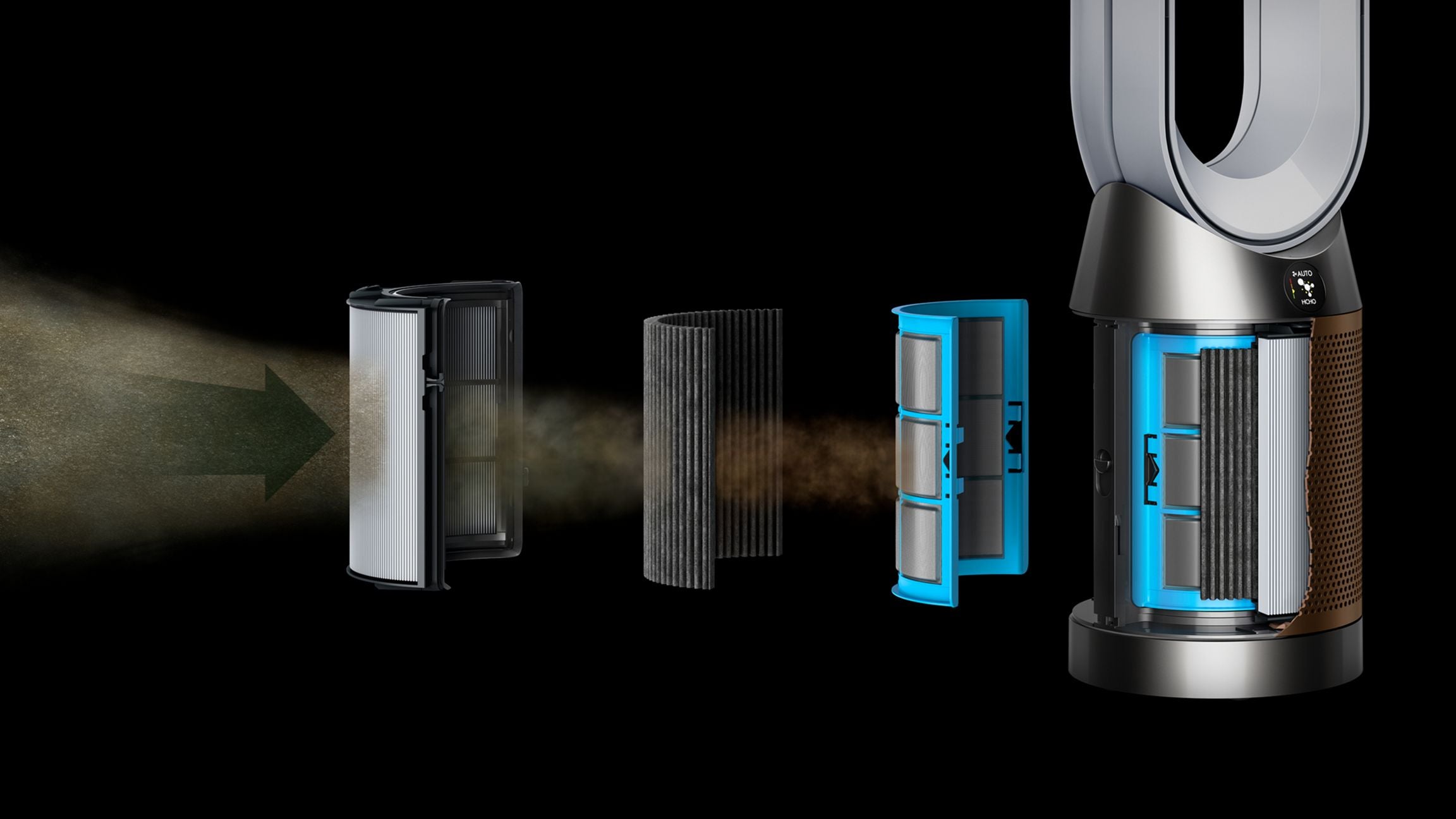Dyson Purifier Cool™ air purifier TP12 (White/Gold)
